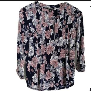 NWT Roz & Ali Size Small Women's MultiColor blouse